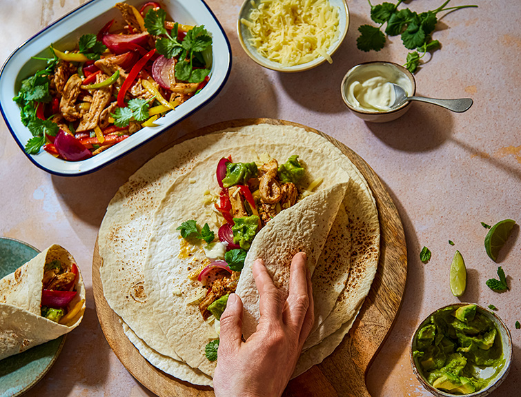 Restl Restl-Küche | Gebratene Hühnchen Fajitas | Kenwood Club
