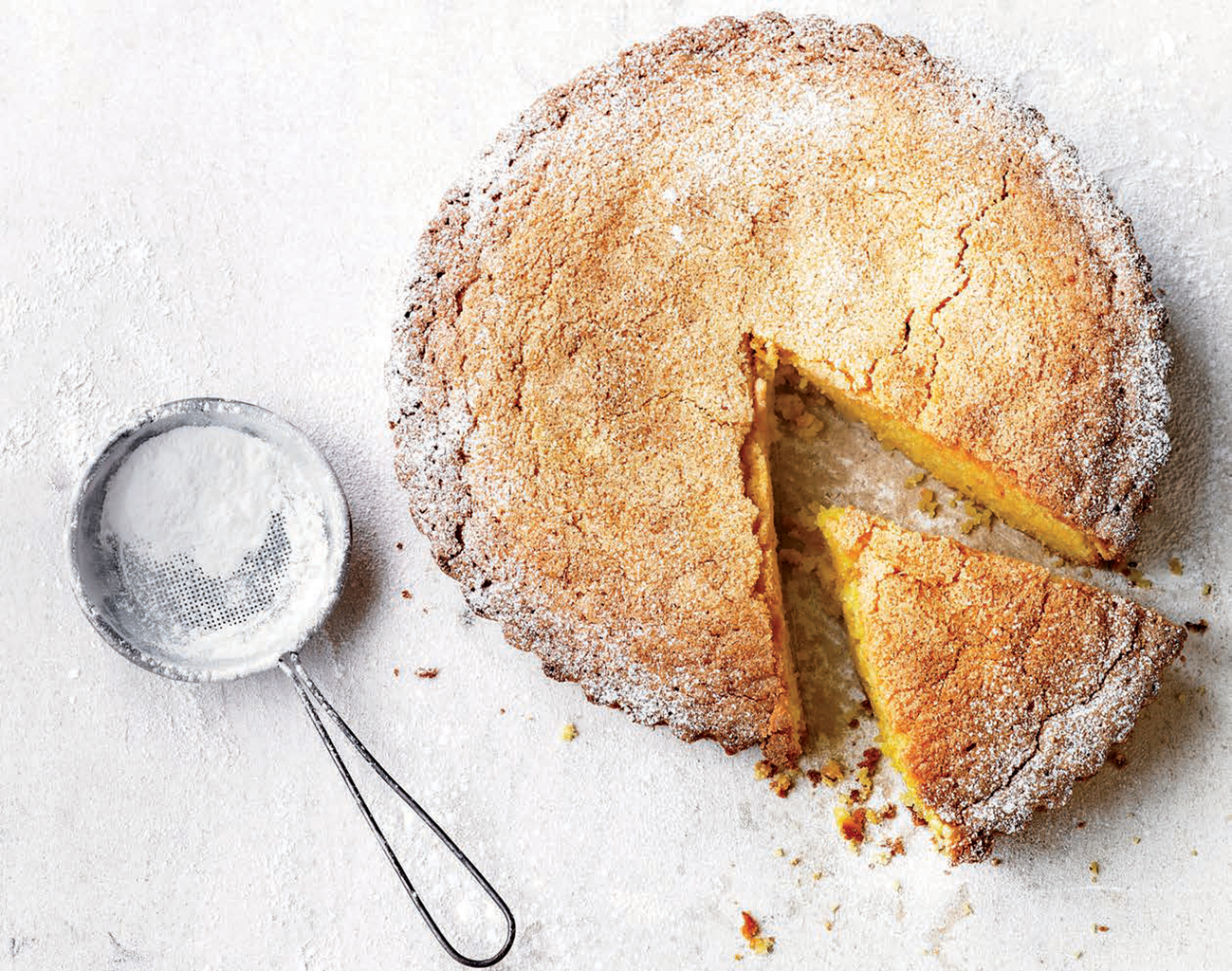 ZitronenPolentaKuchen Rezept Einfaches Dessertrezept Kenwood Club