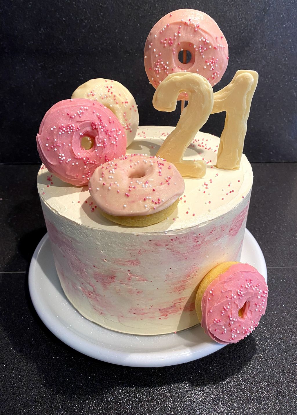 Bliceon Erdbeer Cake Topper – Glitzer Happy Birthday, 14x21 Cm, Für Kindergeburtstag & Party