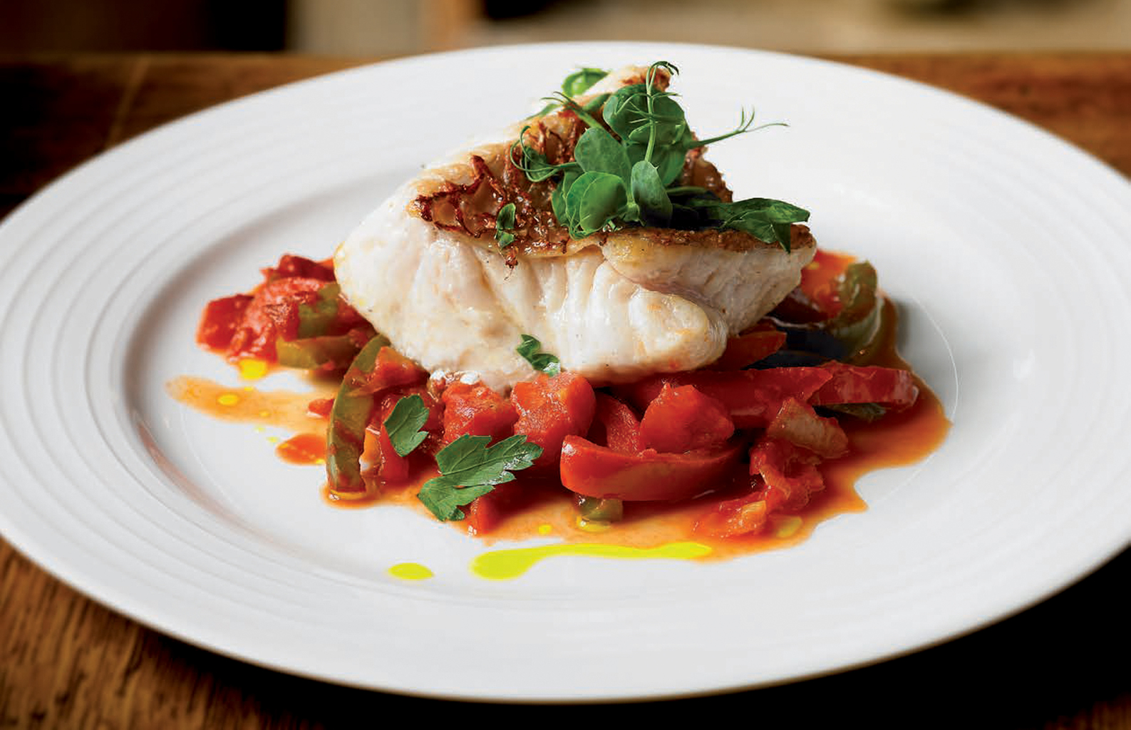 Roter Schnapper mit Piperade: Fisch-Rezepte | Kenwood Club