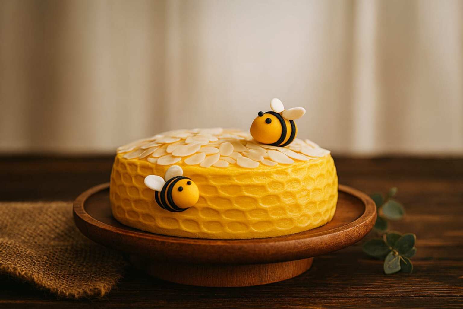 Honigsüße Bienenstich-Torte
