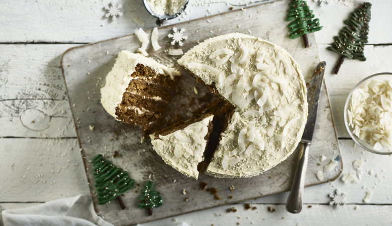 Torta di Natale con zenzero e caffè