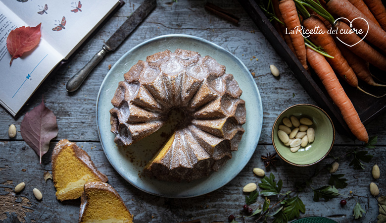 Carrot bundt cake con crema all’arancia
