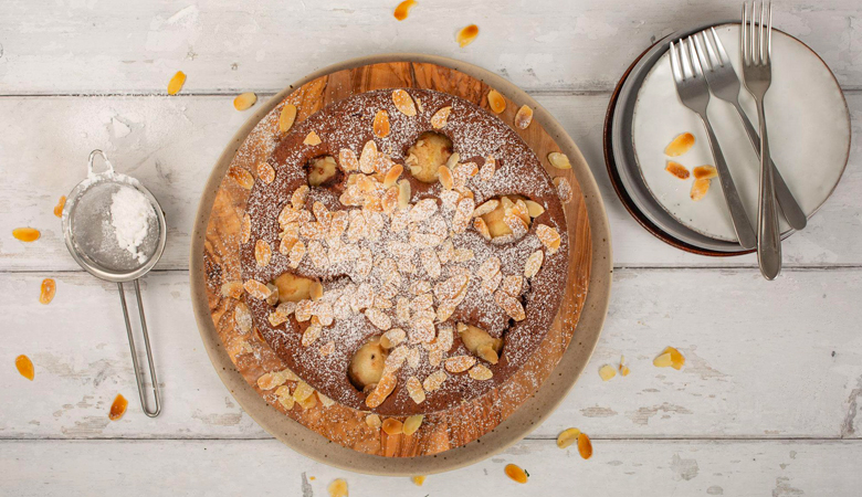 Torta con pere e cioccolato gluten free