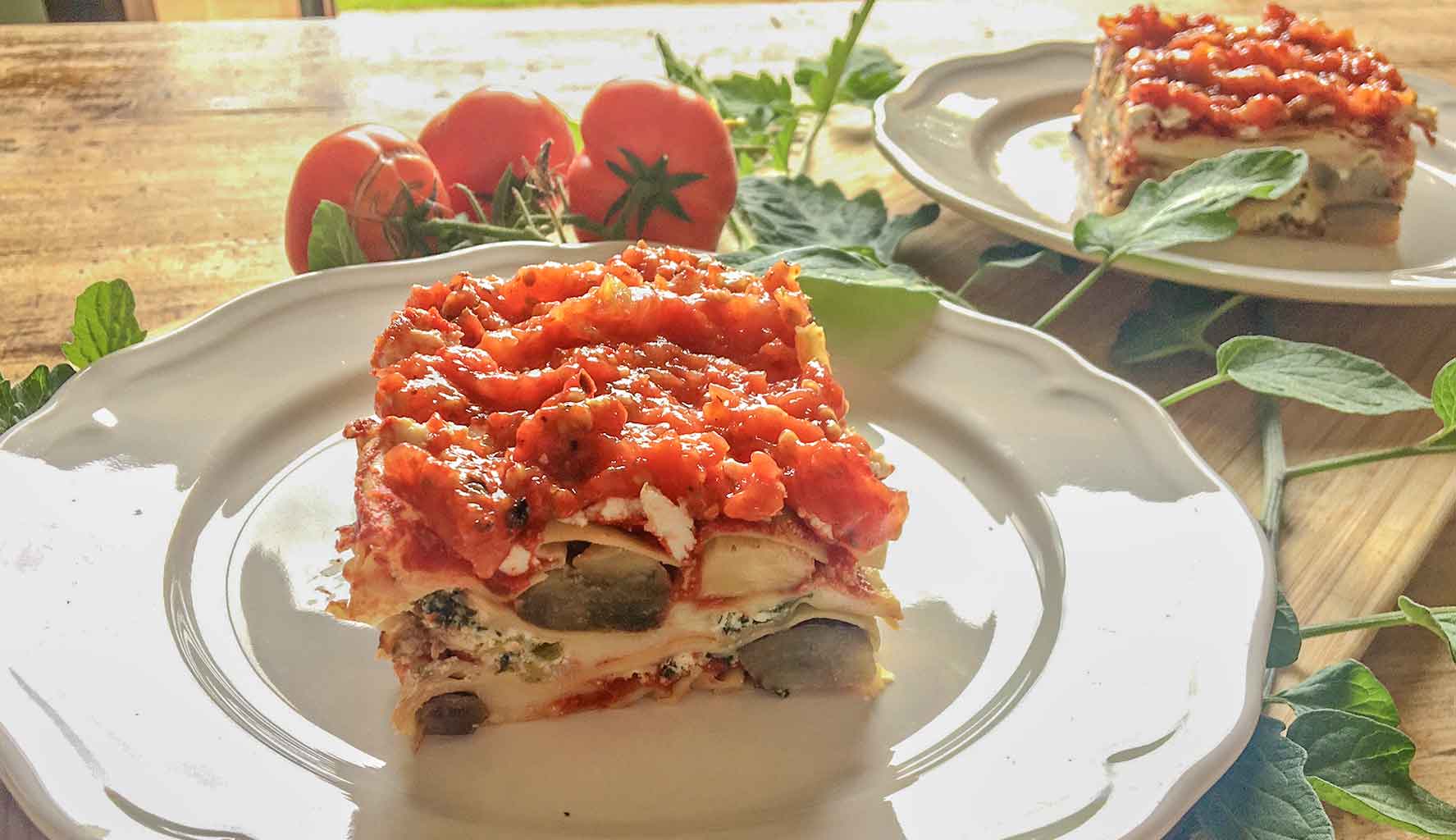 Lasagne con melanzane n'duja e scamorza