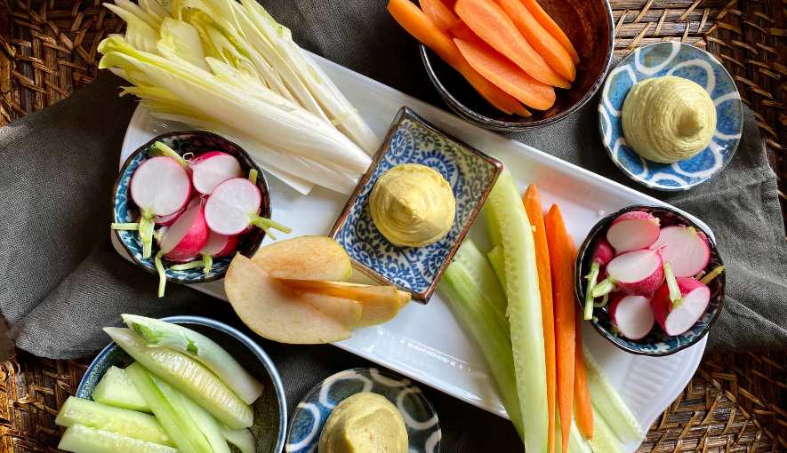 Hummus di ceci e avocado
