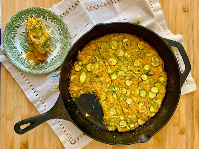 Scarpaccia con verdure e timo