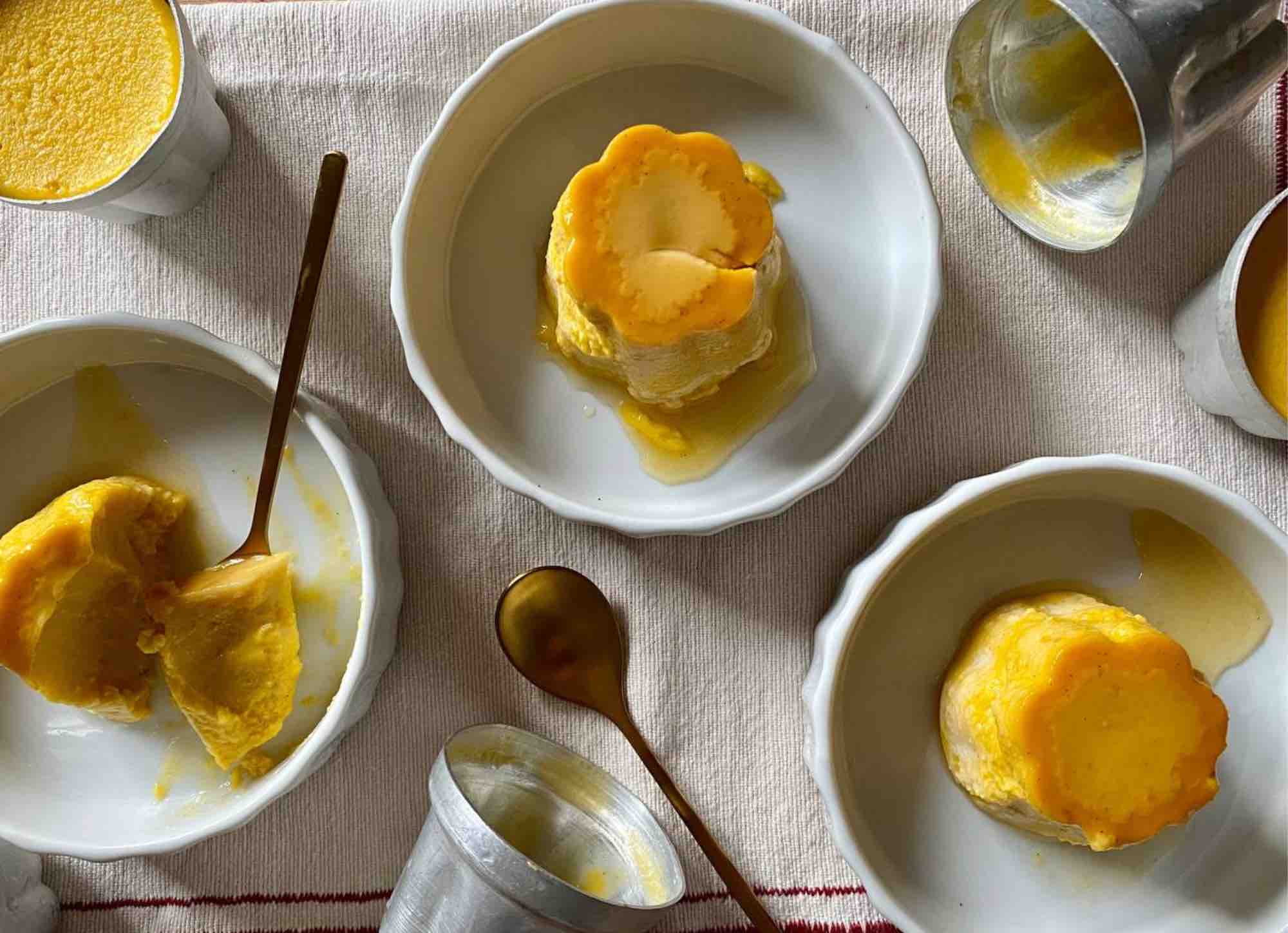 Flan caramellato con zucca