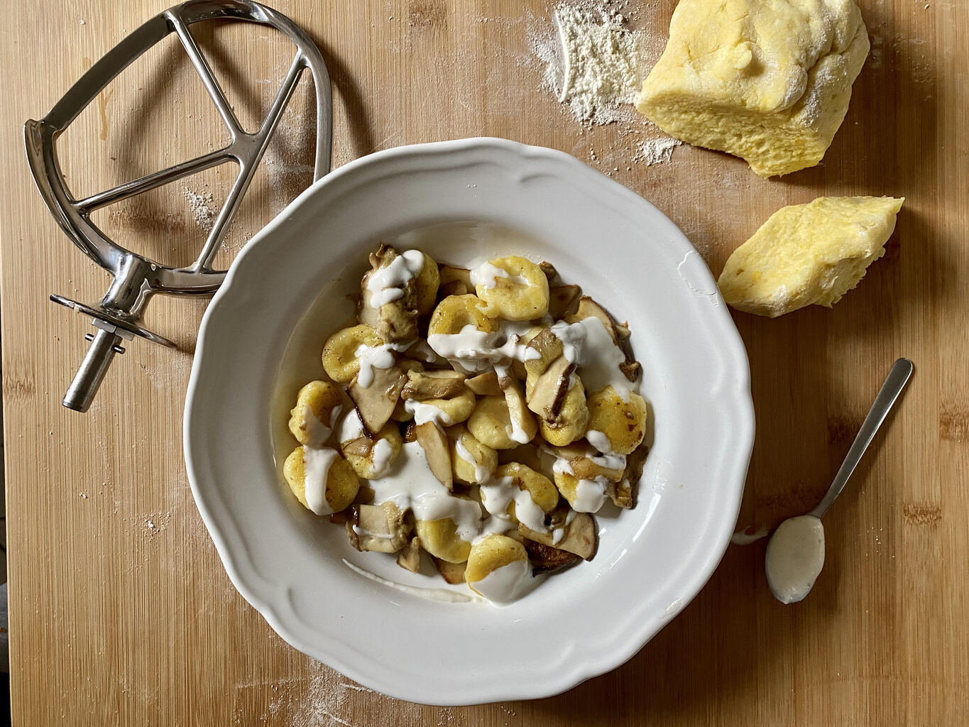 Gnocchi con funghi porcini e crema di formaggio Kenwood Club