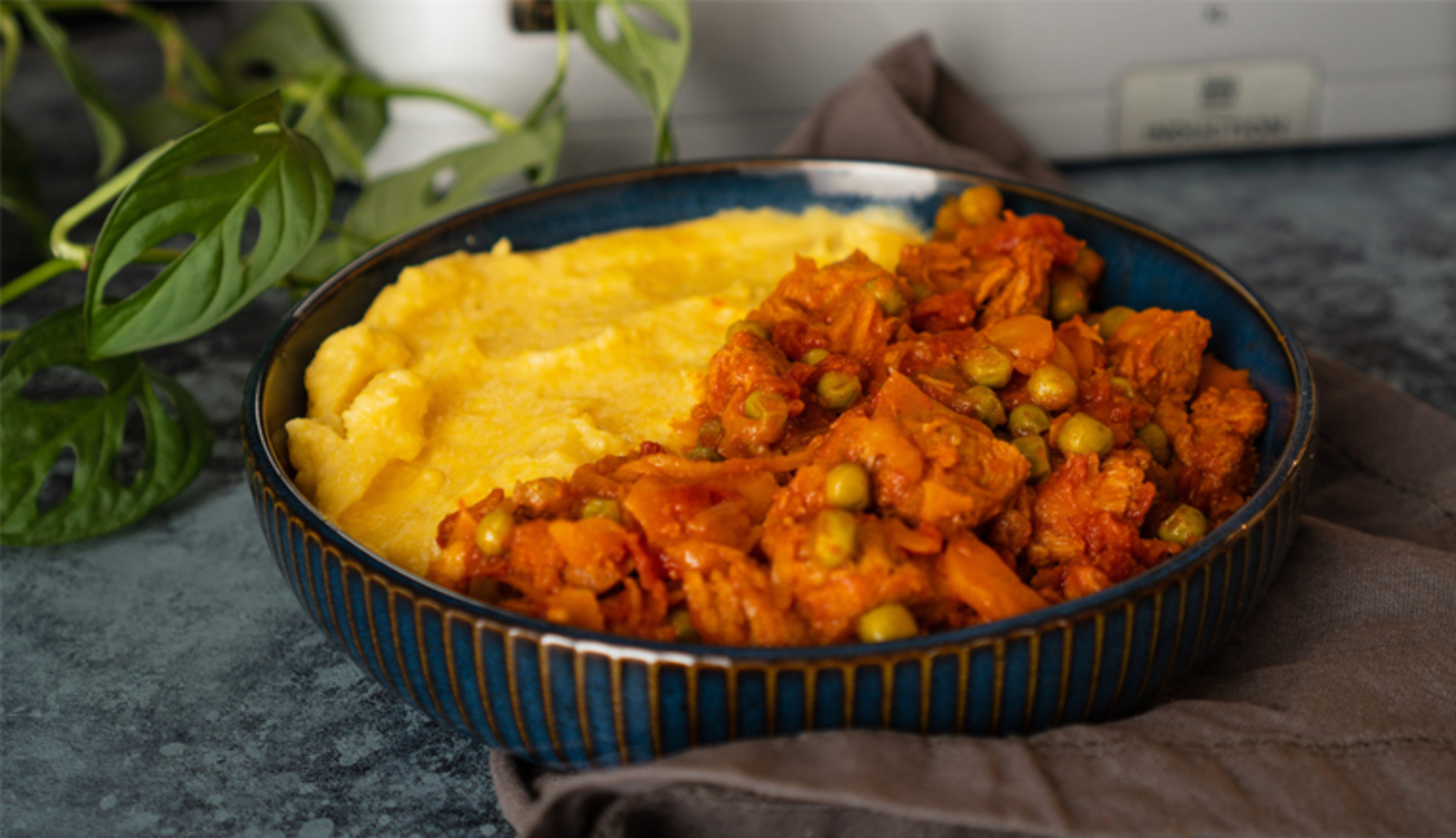 Spezzatino di soia con polenta Kenwood Club